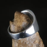 Canadian Flag Ring perfectly crafted Men's National Flag Ring Canada - Sterling Silver - BikeRing4u