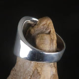 Canadian Flag Ring perfectly crafted Men's National Flag Ring Canada - Sterling Silver - BikeRing4u