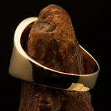 Excellent crafted Men's Templar Knights Seal Ring - solid Brass - BikeRing4u