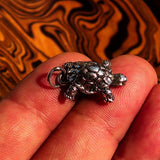 Turtle Silver Pendant Sterling Silver Tortoise Pendant Excellent Details hallmarked 925 - BikeRing4u