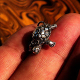 Turtle Silver Pendant Sterling Silver Tortoise Pendant Excellent Details hallmarked 925 - BikeRing4u