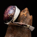 Pietersite Ring, Sterling Silver Ring, purple Pietersite, gemstone silver ring, unique design, handmade gemstone ring gift for her - Size 10
