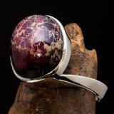 Pietersite Ring, Sterling Silver Ring, purple Pietersite, gemstone silver ring, unique design, handmade gemstone ring gift for her - Size 10