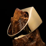 Excellent crafted Men's blue 3 Monkeys Pinky Ring - Solid Brass - BikeRing4u