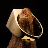 Excellent crafted Men's blue 3 Monkeys Pinky Ring - Solid Brass - BikeRing4u