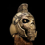 Perfectly crafted Men's Costume Ring Roman Zombie Warrior - solid Brass - BikeRing4u