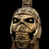 Perfectly crafted Men's Costume Ring Roman Zombie Warrior - solid Brass - BikeRing4u