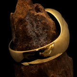 Excellent crafted Men's blue oval Tree of Life Pinky Ring - Solid Brass - BikeRing4u