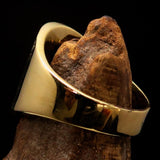 Excellent crafted Men's black National Flag Ring Corsica - solid Brass - BikeRing4u