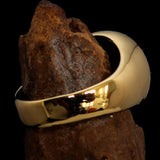 Excellent crafted ancient Men's red Tree of Life Ring - Solid Brass - BikeRing4u