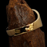 Excellent crafted Men's red Templar Knights Seal Ring - solid Brass - BikeRing4u