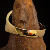 Excellent crafted Men's red Templar Knights Seal Ring - solid Brass - BikeRing4u