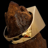 Excellent crafted Men's red lucky Number 13 Biker Ring - Solid Brass - BikeRing4u