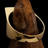 Excellent crafted Men's red lucky Number 13 Biker Ring - Solid Brass - BikeRing4u