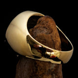 Excellent crafted ancient Men's Red Masonic Pinky Ring - Solid Brass - BikeRing4u