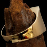 Perfectly crafted Men's red Sinhalese Lion Pinky Ring - Solid Brass - BikeRing4u