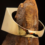 Perfectly crafted Men's red Sinhalese Lion Pinky Ring - Solid Brass - BikeRing4u