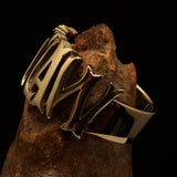 Excellent crafted Men's One Word Outlaw Biker Ring - solid Brass - BikeRing4u
