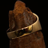 Excellent crafted Men's green Greek Letter PI Pinky Ring - Solid Brass - BikeRing4u