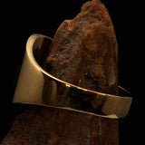 Excellent crafted Men's green Greek Letter PI Pinky Ring - Solid Brass - BikeRing4u