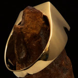 Excellent crafted Men's green 3 Monkeys Pinky Ring - Solid Brass - BikeRing4u