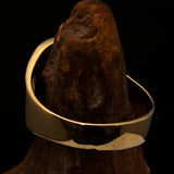 Excellent crafted Men's green Spades Yin Yang Poker Ring - solid Brass - BikeRing4u