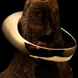 Perfectly crafted oval Initial Men's Pinky Ring black SON one word - Solid Brass - BikeRing4u