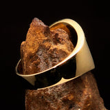 Men's ancient Square Compasses Masonic Ring Freemason G - Solid Brass - BikeRing4u