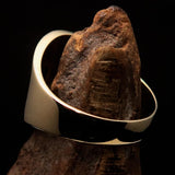 Perfectly crafted Men's green Muhammad Muslim Pinky Ring - solid Brass - BikeRing4u