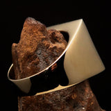 Perfectly crafted Men's black Sinhalese Lion Pinky Ring - Solid Brass - BikeRing4u