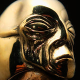 Excellent crafted Men's Alien Visitor Ring Extra Terrestrial Face - Solid Brass - BikeRing4u