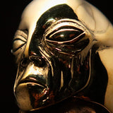 Excellent crafted Men's Alien Visitor Ring Extra Terrestrial Face - Solid Brass - BikeRing4u