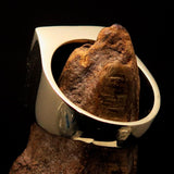 Excellent crafted Men's red 3 Monkeys Pinky Ring - Solid Brass - BikeRing4u