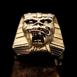 Excellent crafted Men's Egyptian Pharaoh Sphinx Mummy Ring - solid Brass - BikeRing4u