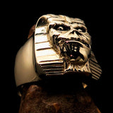 Excellent crafted Men's Egyptian Pharaoh Sphinx Mummy Ring - solid Brass - BikeRing4u