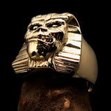 Excellent crafted Men's Egyptian Pharaoh Sphinx Mummy Ring - solid Brass - BikeRing4u