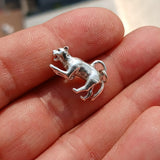 Tiger Silver Pendant, Sterling Silver Tiger Pendant, Excellent Details - hallmarked 925