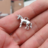 Unicorn Silver Pendant, Sterling Silver Unicorn Pendant, Excellent Details - hallmarked 925