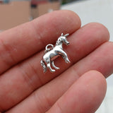 Unicorn Silver Pendant, Sterling Silver Unicorn Pendant, Excellent Details - hallmarked 925
