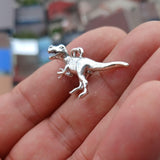 T-Rex Silver Pendant, Sterling Silver T-Rex Pendant, T-Rex Charm, Excellent Details - hallmarked 925