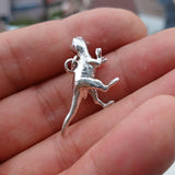 T-Rex Silver Pendant, Sterling Silver T-Rex Pendant, T-Rex Charm, Excellent Details - hallmarked 925