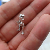 T-Rex Silver Pendant, Sterling Silver T-Rex Pendant, T-Rex Charm, Excellent Details - hallmarked 925