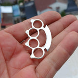 Knuckle Duster Silver Pendant, Sterling Silver knuckle duster Charm, Excellent Details hallmarked 925