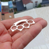 Knuckle Duster Silver Pendant, Sterling Silver knuckle duster Charm, Excellent Details hallmarked 925