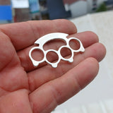 Knuckle Duster Silver Pendant, Sterling Silver knuckle duster Charm, Excellent Details hallmarked 925