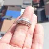 Minimalist Silver Ring, Sterling Silver Ring, handmade silver ring, Band Design, Band Ring, Unisex Design - Size 7.5