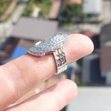 Minimalist Silver Ring, Sterling Silver Ring, handmade silver ring, Yin Yang Design, Band Ring, Unisex Design - Size 7