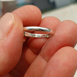 Emerald Ring, Sterling Silver Ring, Natural green Emerald, Pear Shaped Emerald, Square Silver Ring, Unique Design, Gift for Her, Size 7.5