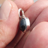 Black Star Diopside Pendant, Black Star Pendant, Art Pendant, Sterling Silver Pendant, Black Star Diopside Charm, 4 rays star