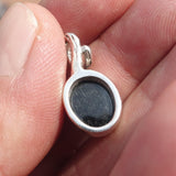 Black Star Diopside Pendant, Black Star Pendant, Art Pendant, Sterling Silver Pendant, Black Star Diopside Charm, 4 rays star